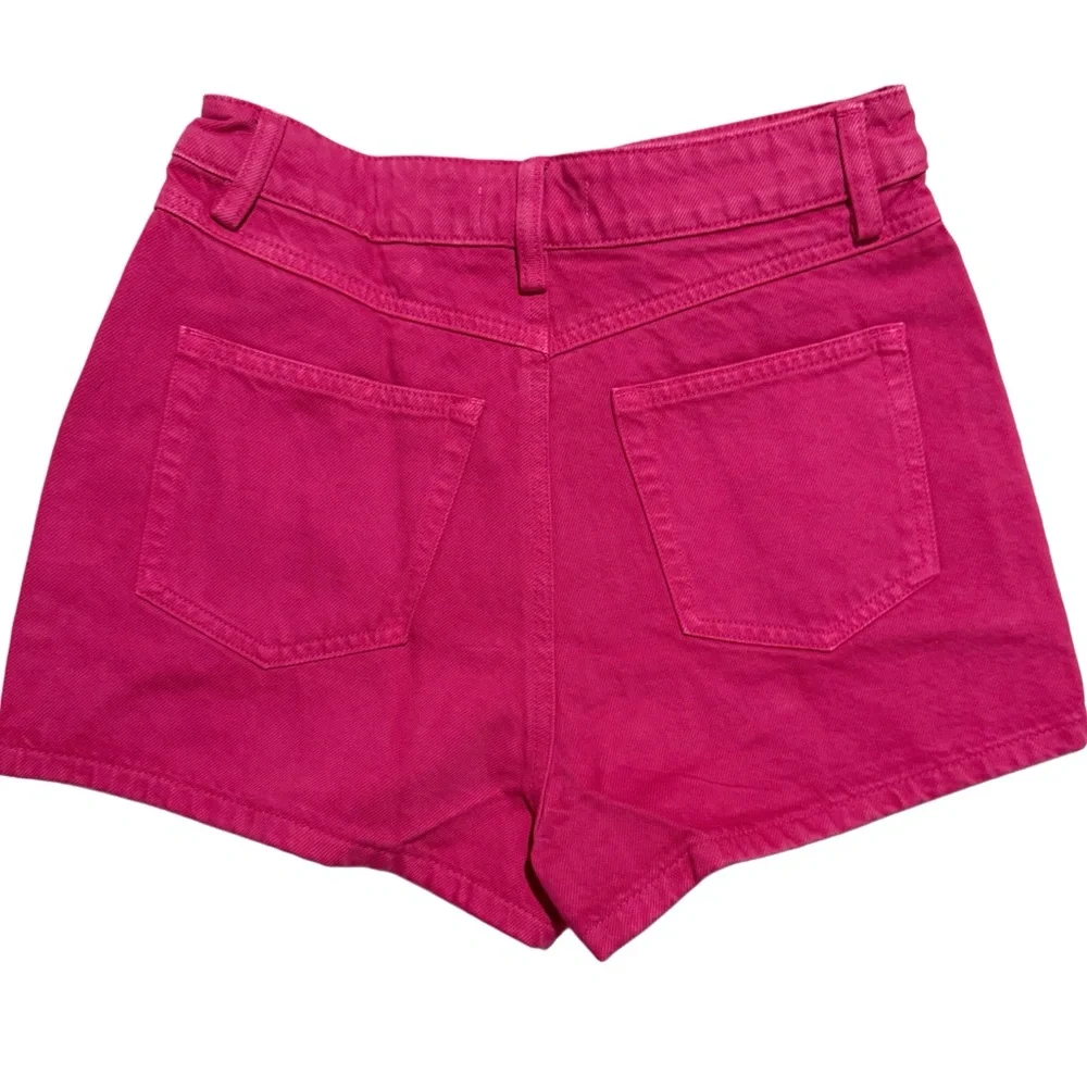 Grey Lab NWT Fuchsia High Waist Denim Skort